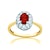 Red Passion gyűrű: kétszínű arany és rubin