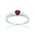 Red Passion gyűrű: fehérarany és rubin