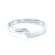 Zásnubní prsten Minimalism: bílé zlato, diamant
