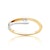Inel de logodnă Minimalism: aur bicolor, cu diamant