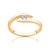 Zásnubní prsten Minimalism: žluté zlato, diamant