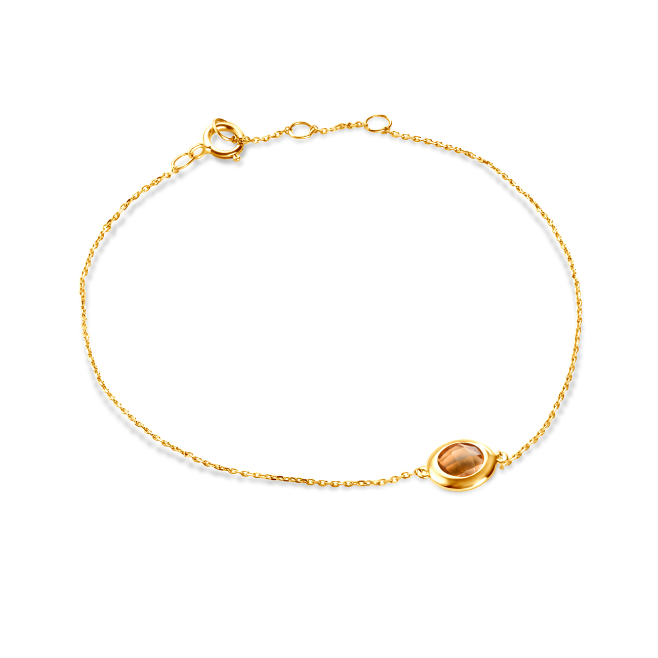 Bransoletka Savicki: złota, cytryn