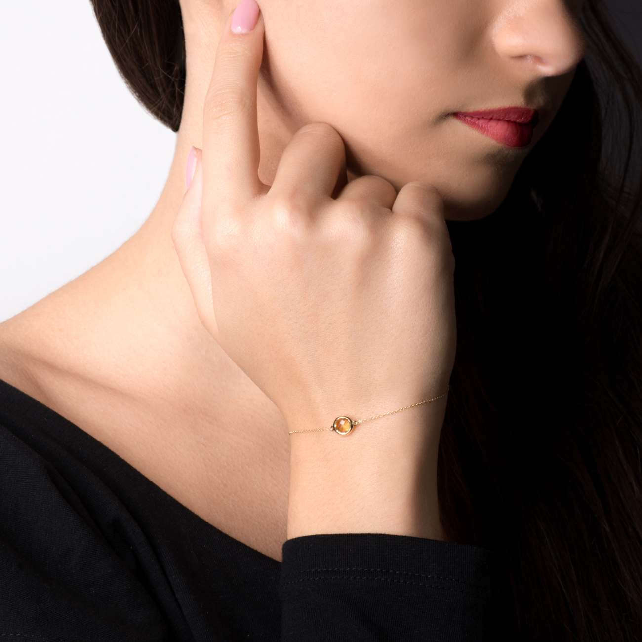 Bransoletka Savicki: złota, cytryn - 5