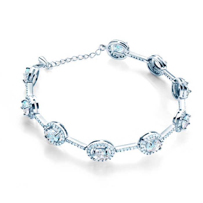 Bracelet Swan Lake: white gold, diamonds