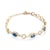 Bracelet Swan Lake: gold, blue sapphires