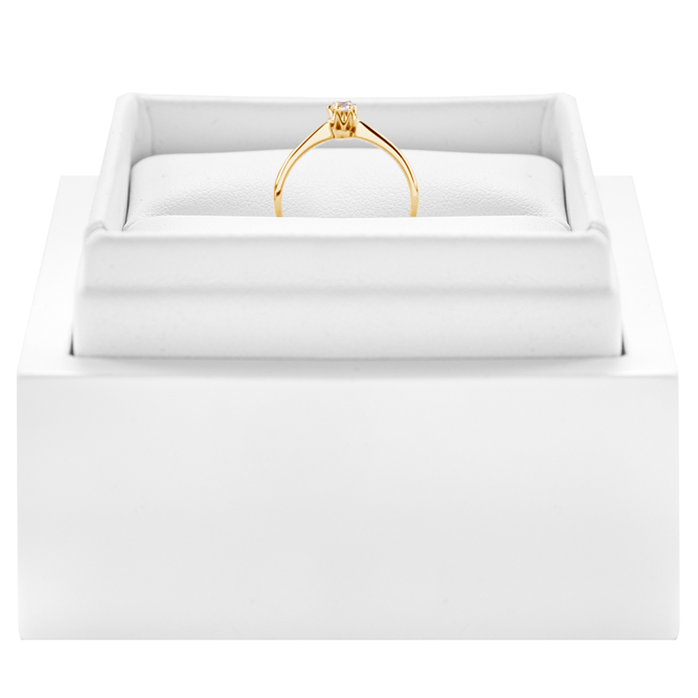 Pierścionek zaręczynowy Triumph of Love: złoty, diament