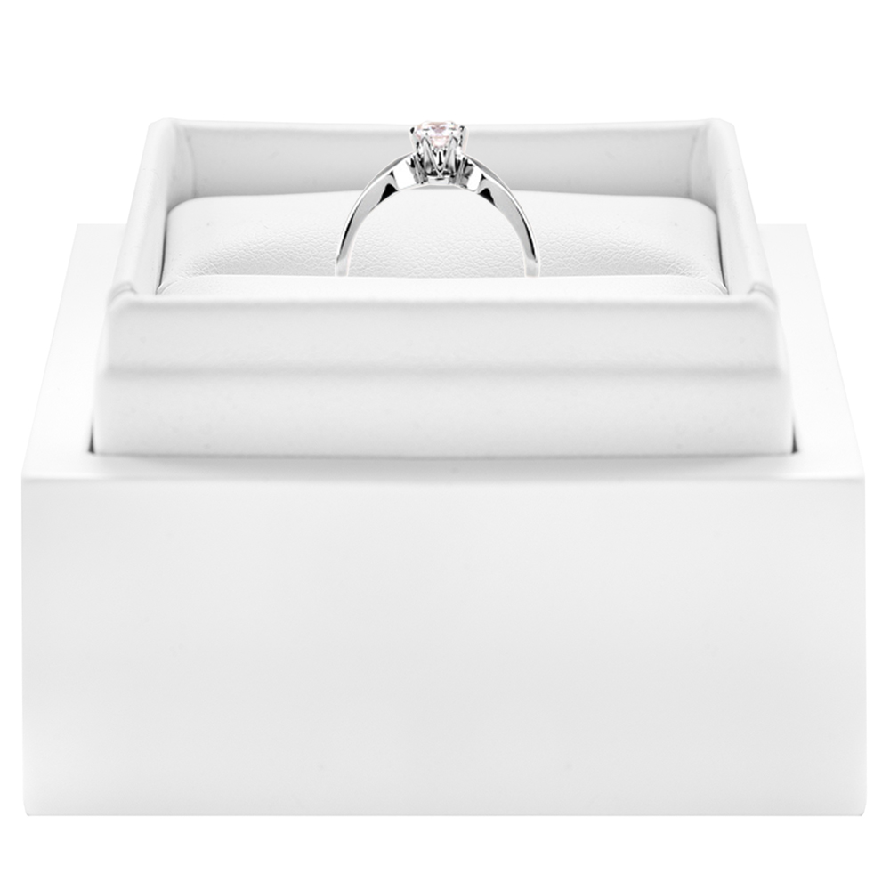 Pierścionek zaręczynowy Triumph of Love: białe złoto, diament