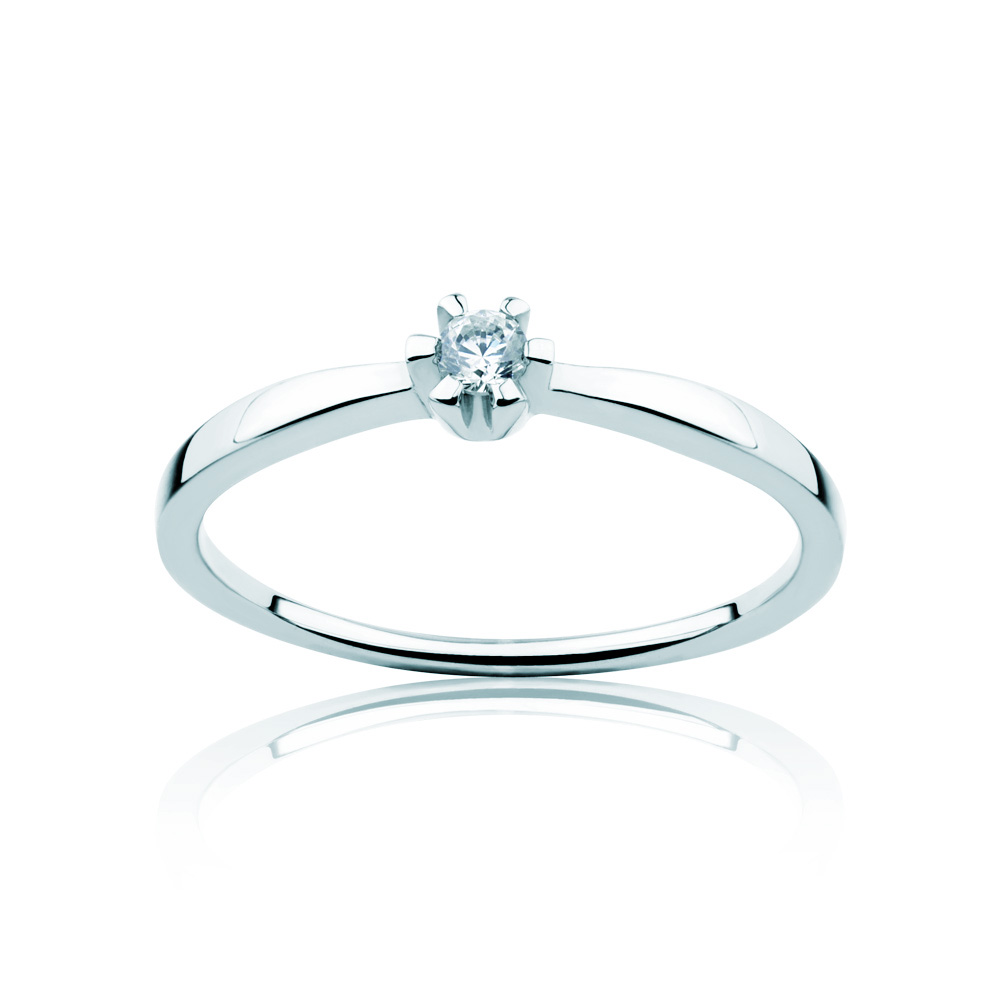 Triumph of Love Collection | Solitaire Engagement Ring: white gold, diamond