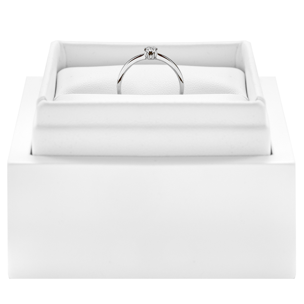 Pierścionek zaręczynowy Triumph of Love: białe złoto, diament