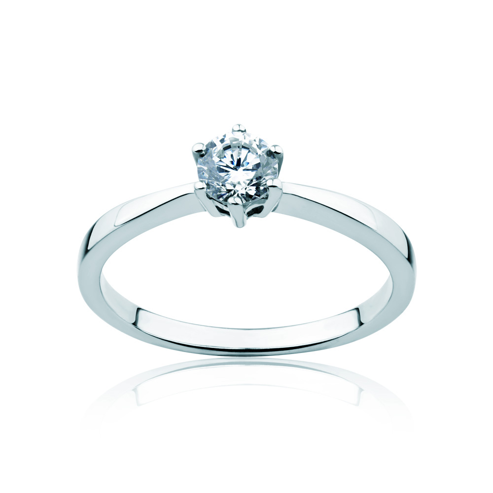 Triumph of Love Collection | Solitaire Engagement Ring: white gold, diamond
