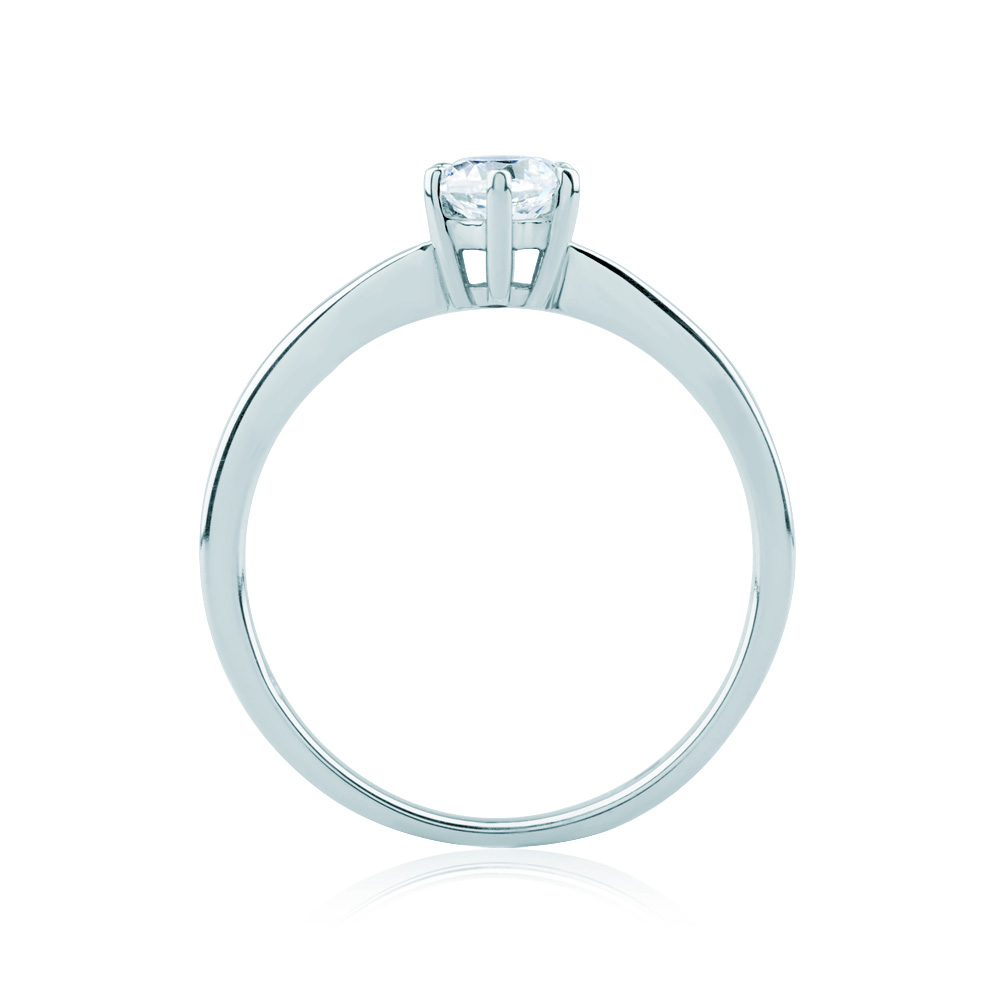 Pierścionek zaręczynowy Triumph of Love: białe złoto, diament