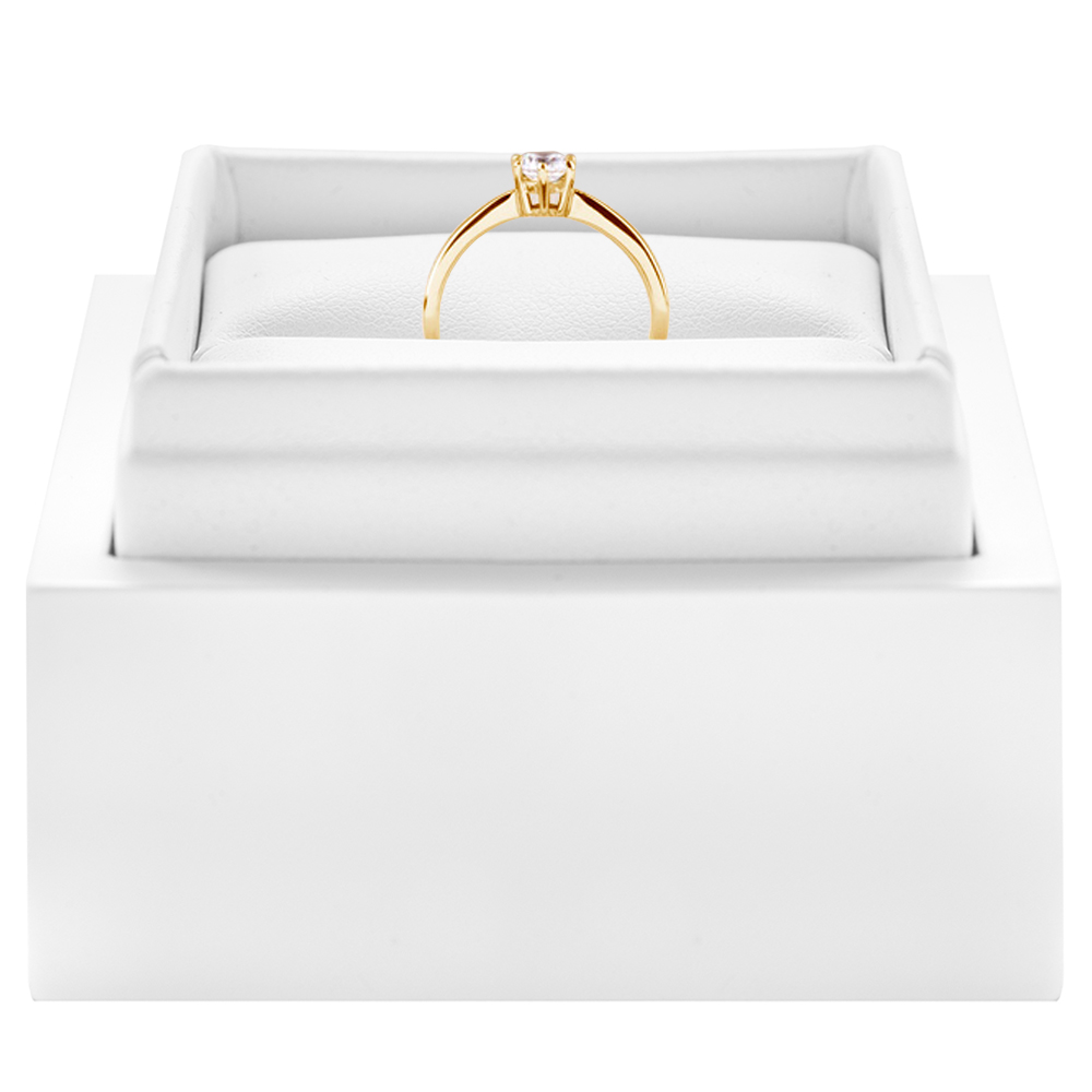 Pierścionek zaręczynowy Triumph of Love: złoty, diament