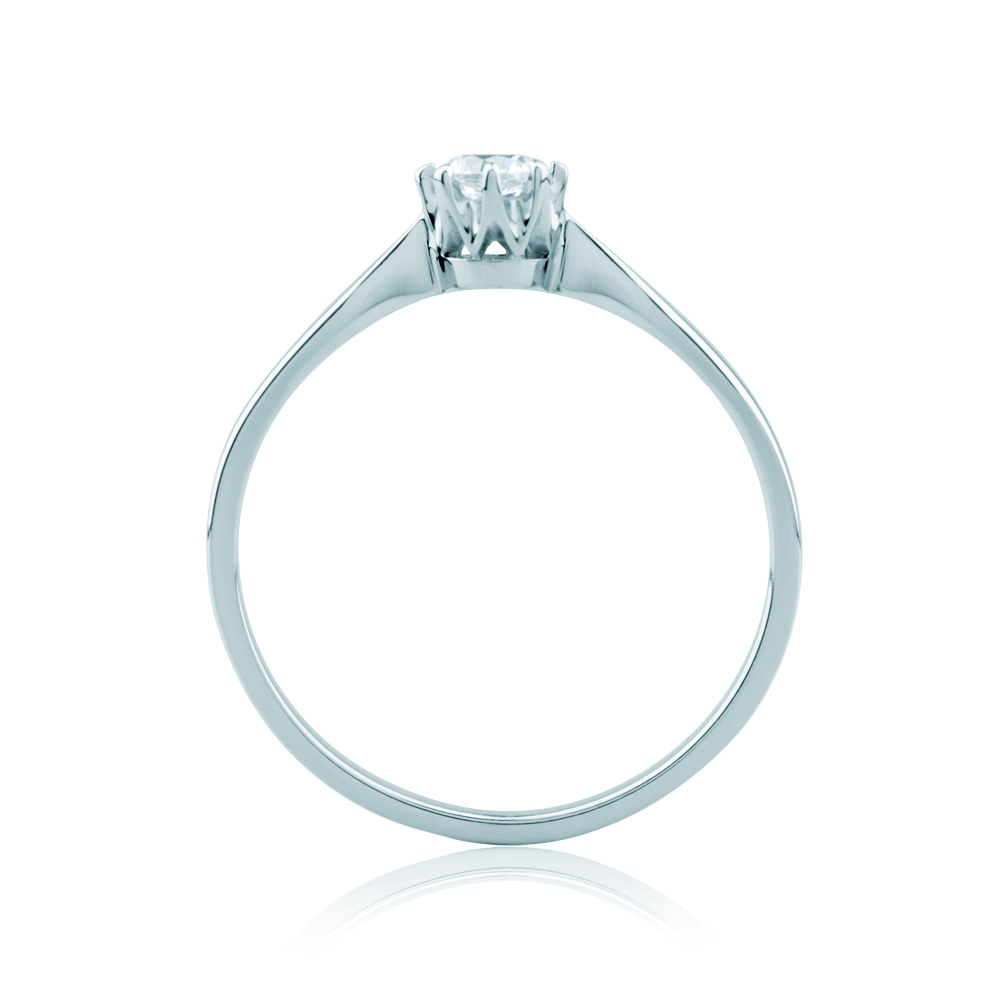 Pierścionek zaręczynowy Triumph of Love: białe złoto, diament