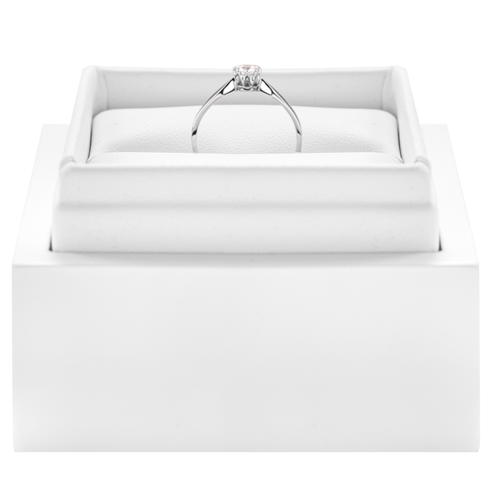 Pierścionek zaręczynowy Triumph of Love: białe złoto, diament