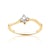 Zásnubní prsten Classical Inspiration: žluté zlato, diamant