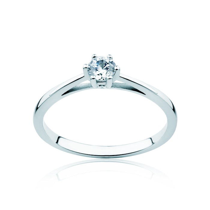Classical Inspiration Collection | Solitaire Engagement Ring: white gold, diamond