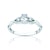 Zásnubní prsten Classical Inspiration: bílé zlato, diamanty