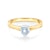 SAVICKI eljegyzési gyűrű: kétszínű arany, gyémánttal