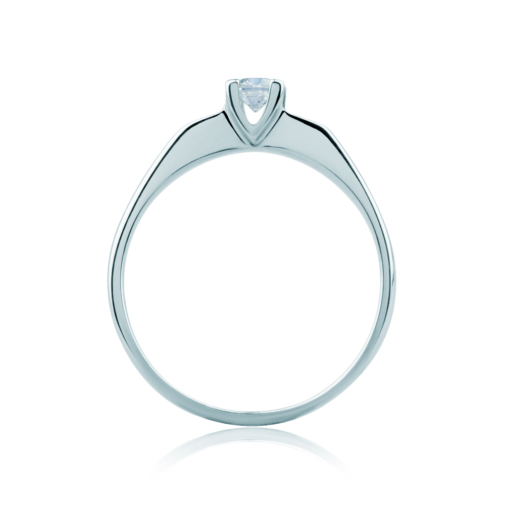 Verlobungsring Savicki: Weißgold, Diamant