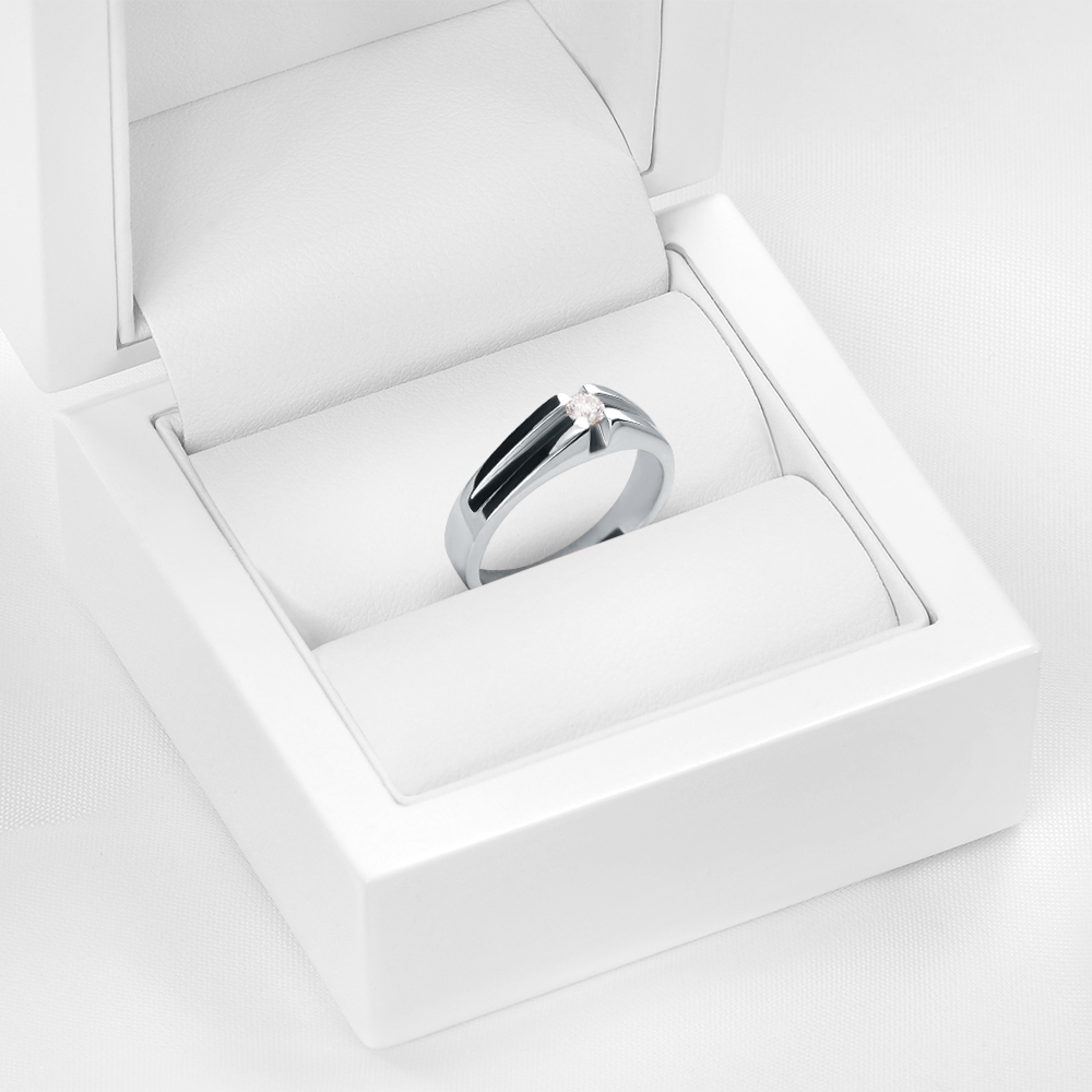 Verlobungsring SAVICKI: Weißgold, Diamant - 3