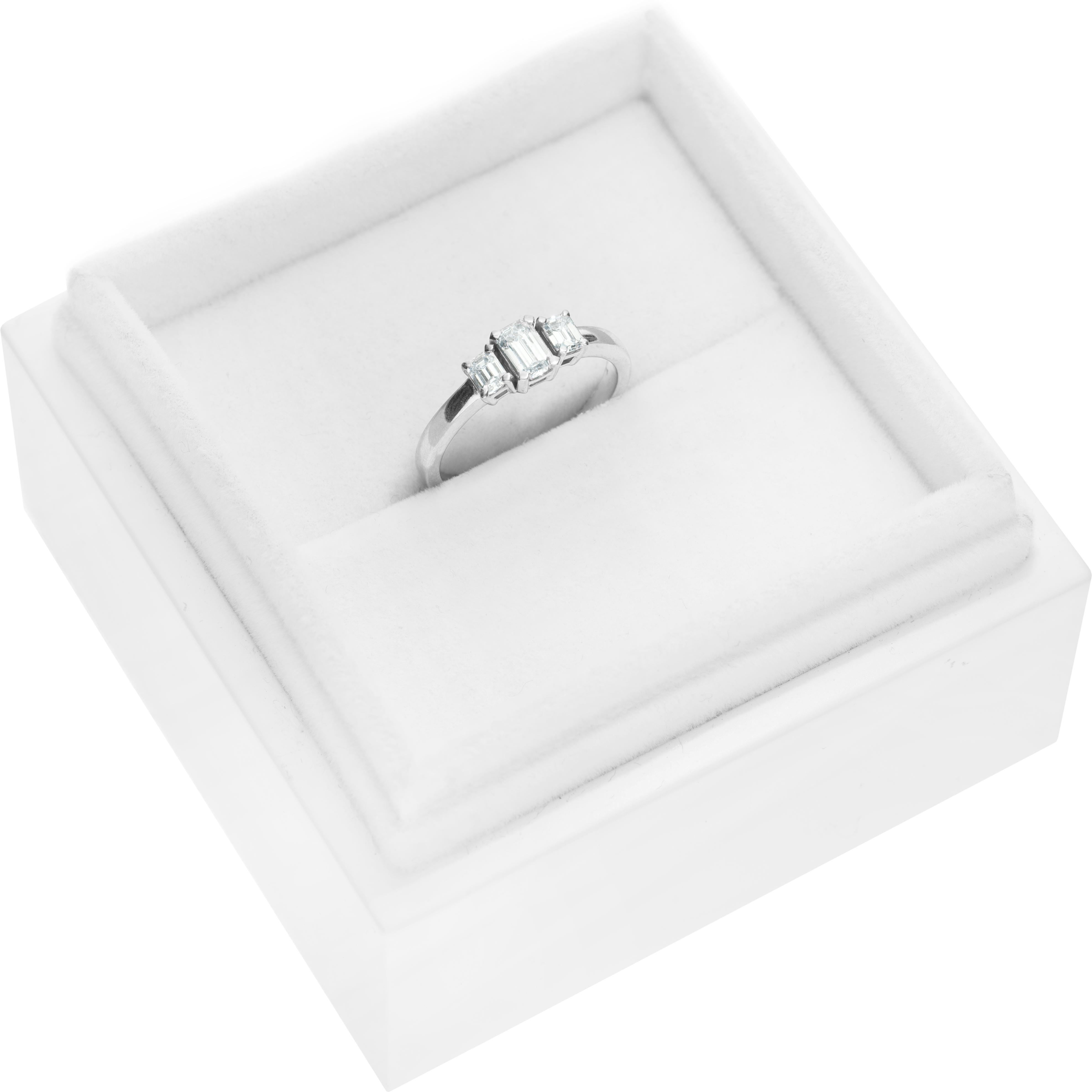 Pierścionek zaręczynowy SAVICKI: białe złoto, diament