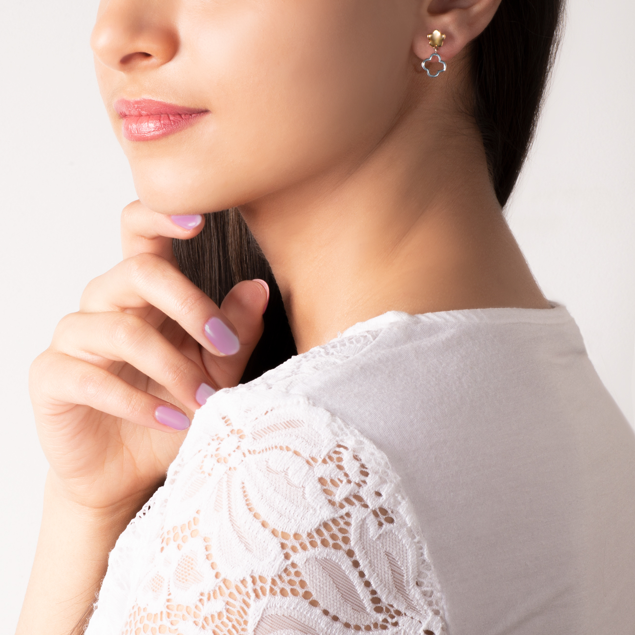 Kolczyki koniczyna Savicki: złote