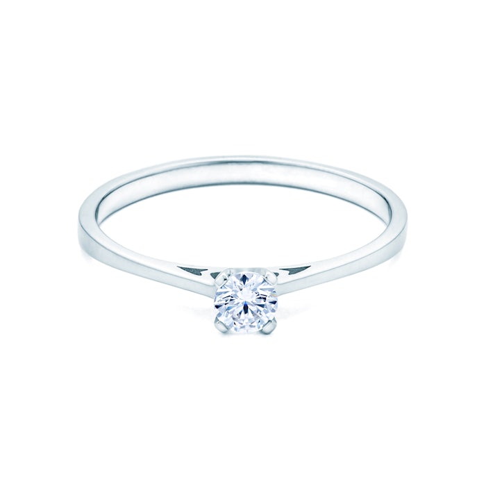 Zásnubní prsten SAVICKI: bílé zlato, diamant