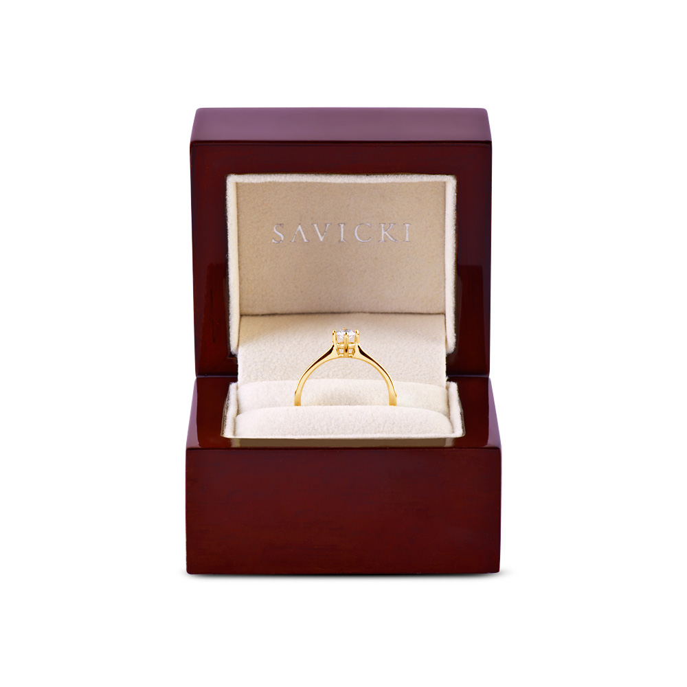 Verlobungsring SAVICKI: Gold, Diamant