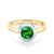 Zásnubní prsten SAVICKI: dvoubarevné zlato, smaragd