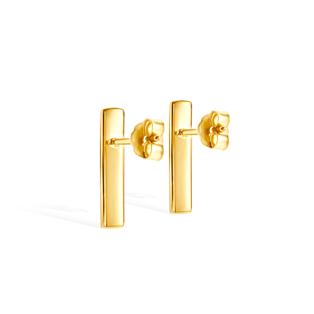 Kolczyki Savicki: srebrne pozłacane - 3