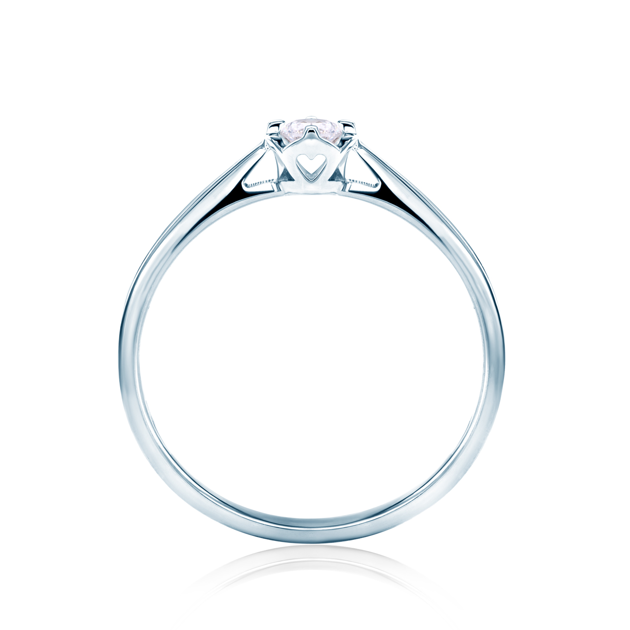 Verlobungsring Savicki: Weißgold, Diamant