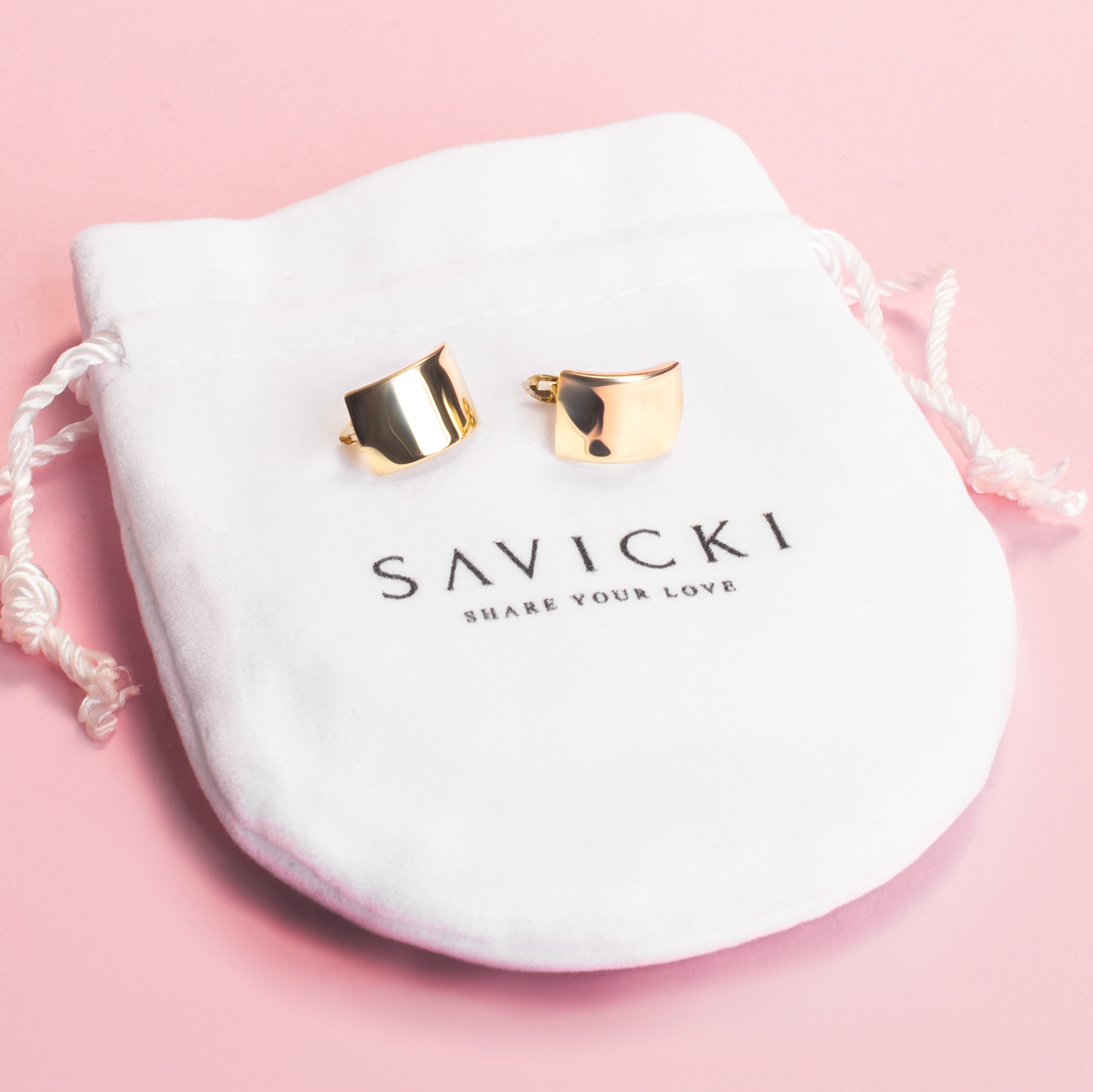 Kolczyki Savicki: złote - 3