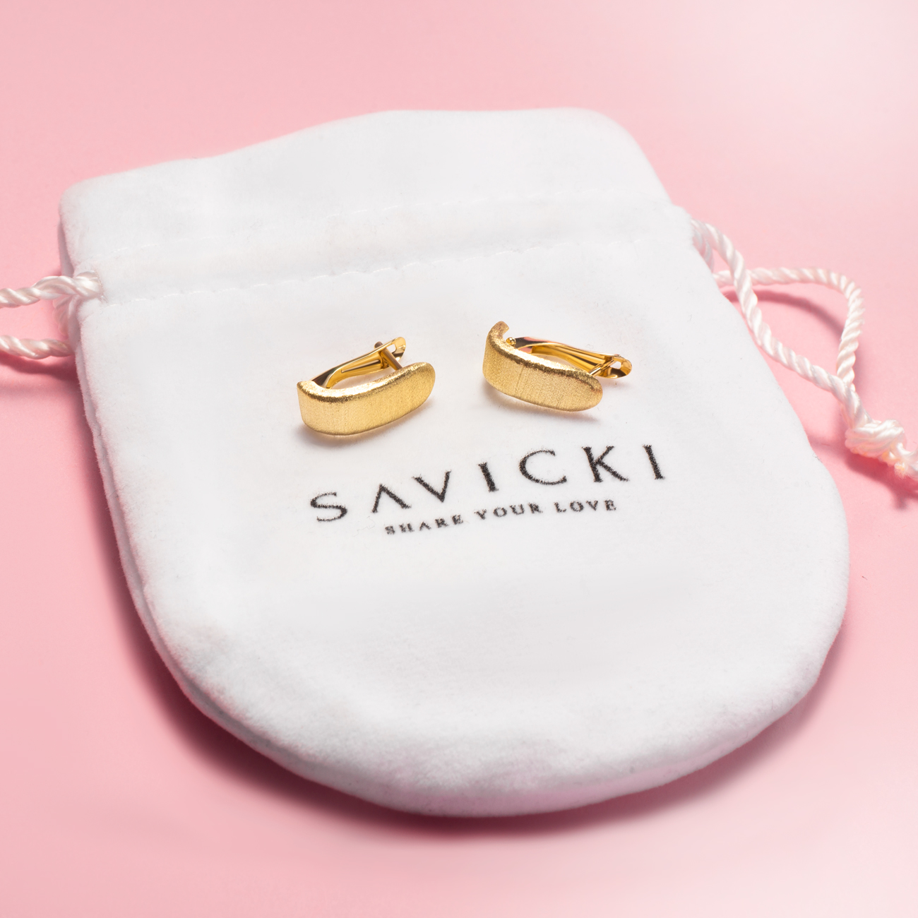 Kolczyki Savicki: złote - 3