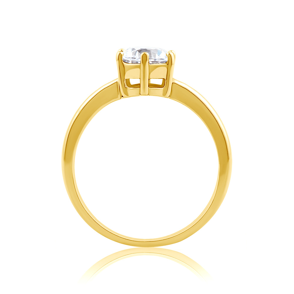 Pierścionek zaręczynowy SAVICKI: złoty, diament