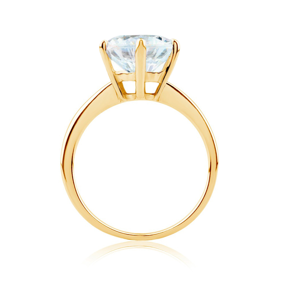 Pierścionek zaręczynowy SAVICKI: złoty, diament