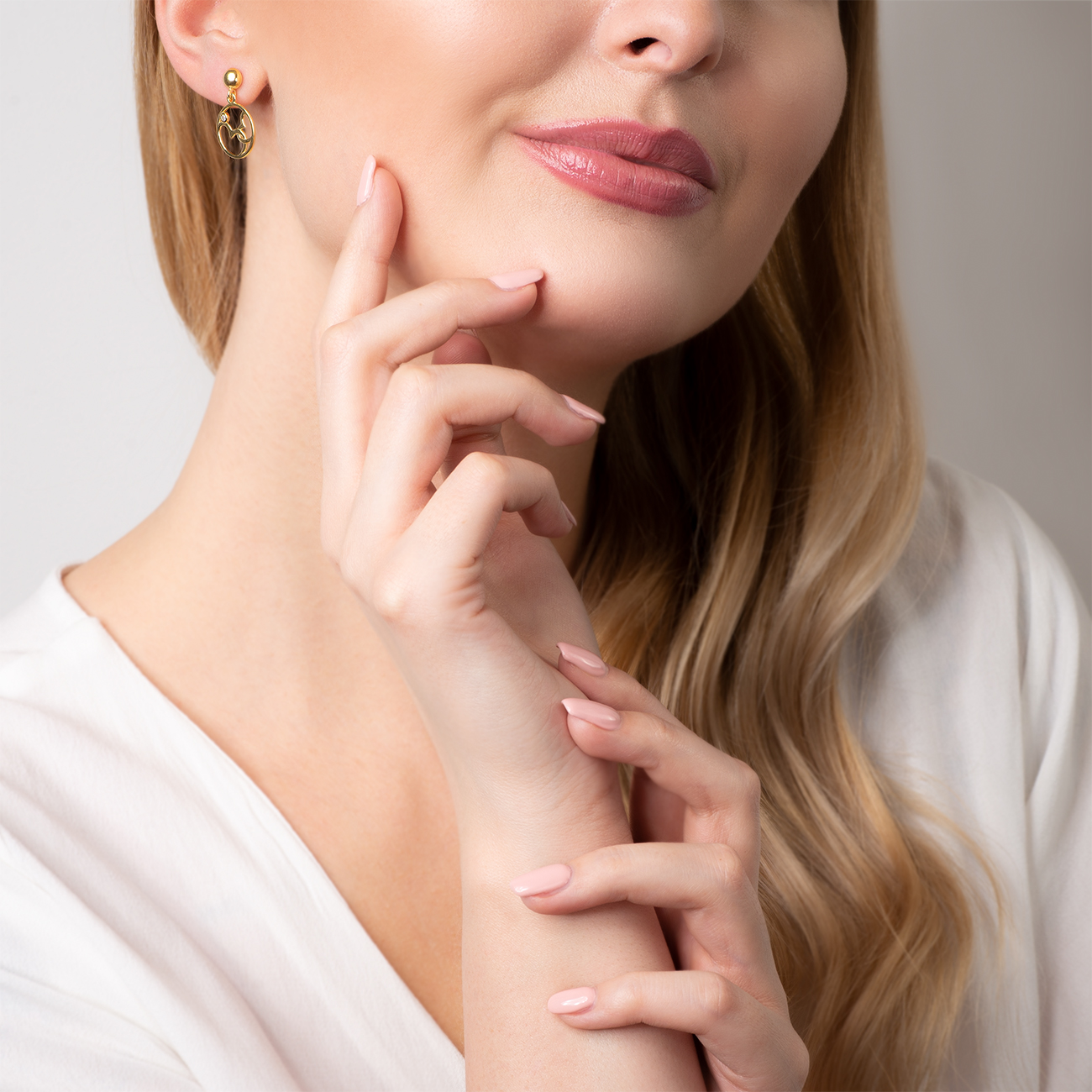 Ohrringe Herzen Savicki: Silber Vergoldet, Zirkonia