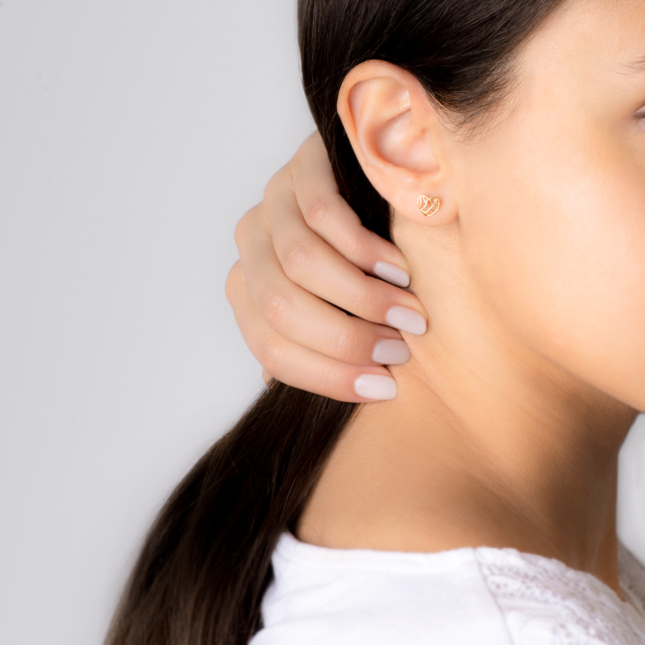 Kolczyki serca Savicki: złote - 5