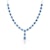 Exkluzivní náhrdelník Swan Lake: bílé zlato, modré safíry