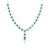 Exkluzivní náhrdelník Swan Lake: bílé zlato, smaragdy