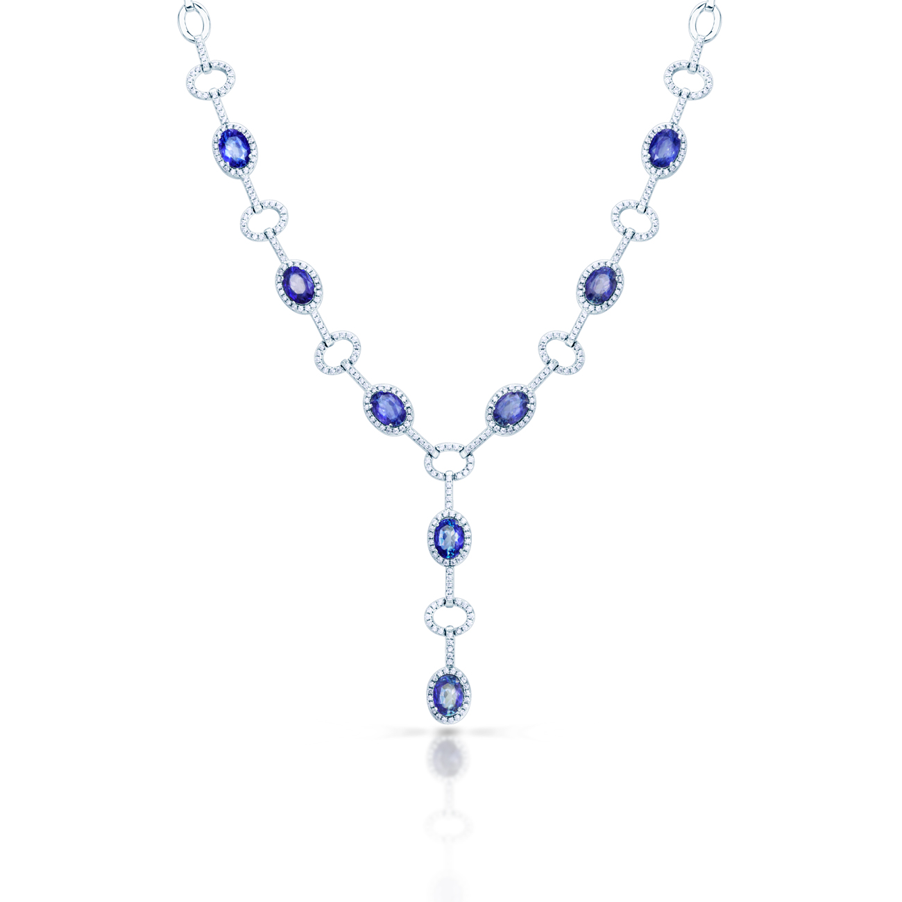 tanzanite collar necklace