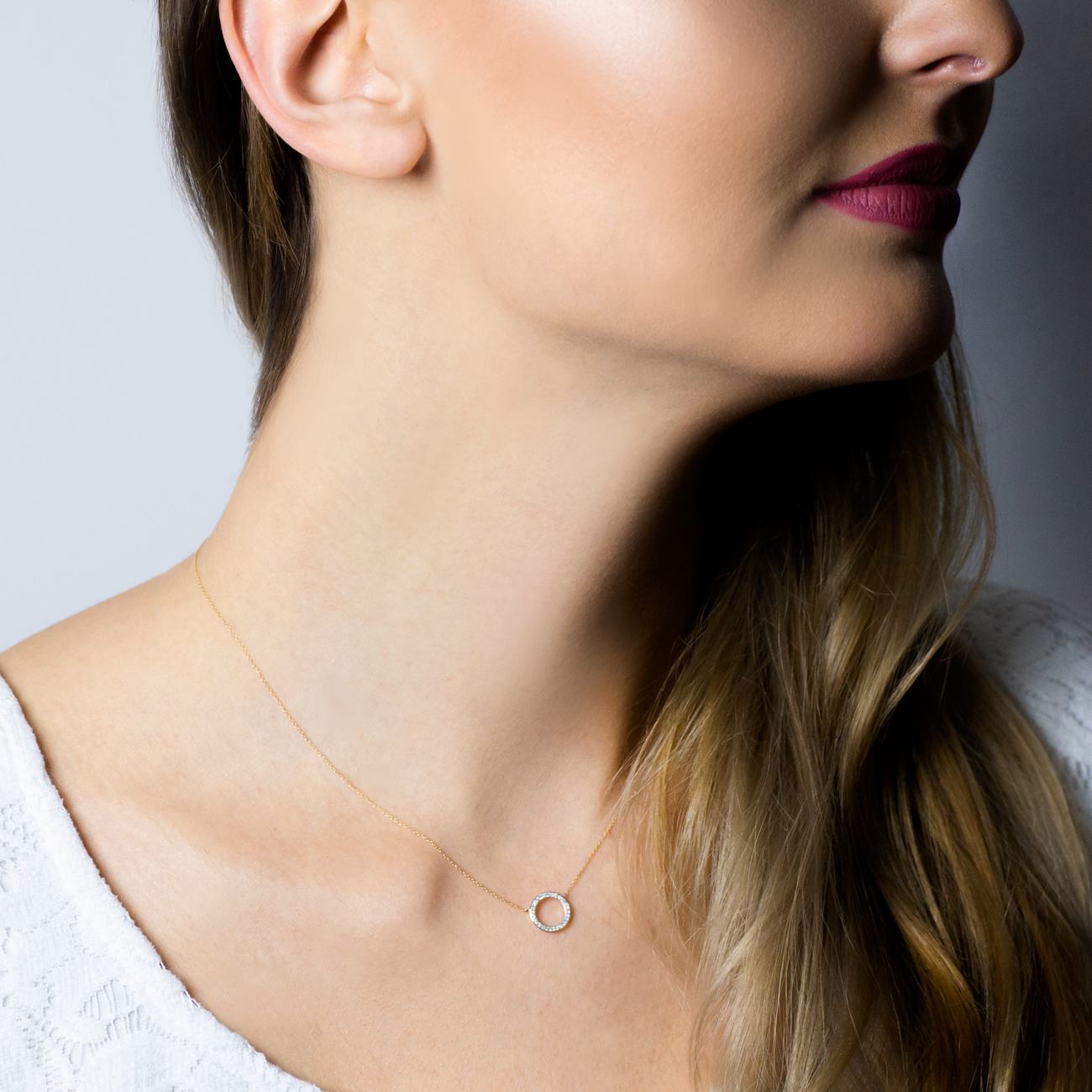 Halskette Kreis Savicki: Gold, Diamanten