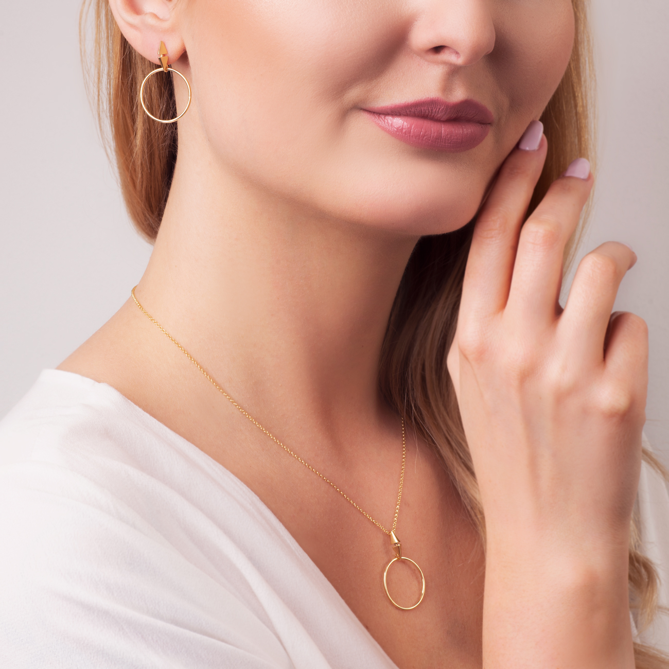 Naszyjnik koło Savicki: srebrny pozłacany