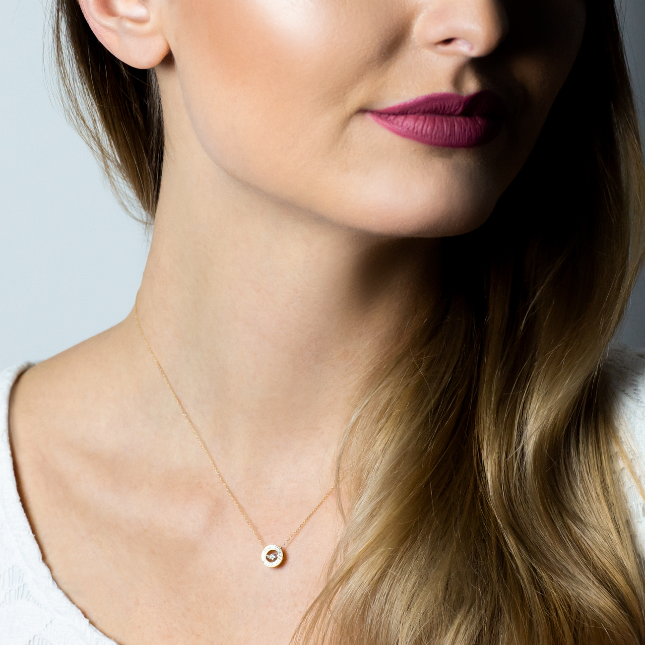 Halskette Savicki: Gold, Diamanten