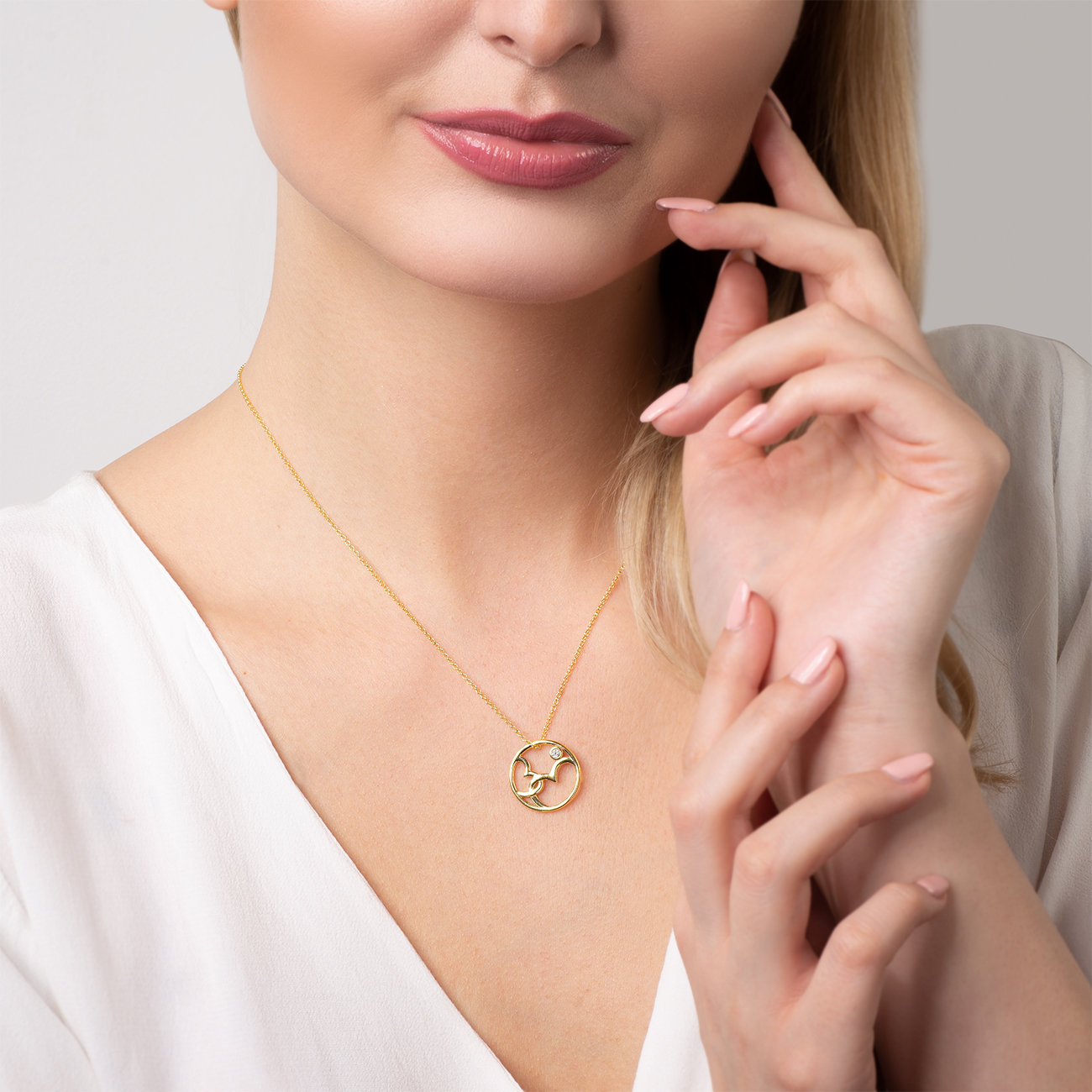 Halskette Herz Savicki: Silber Vergoldet - 5