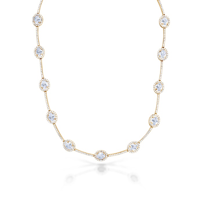 Náhrdelník SAVICKI: žluté zlato, diamanty