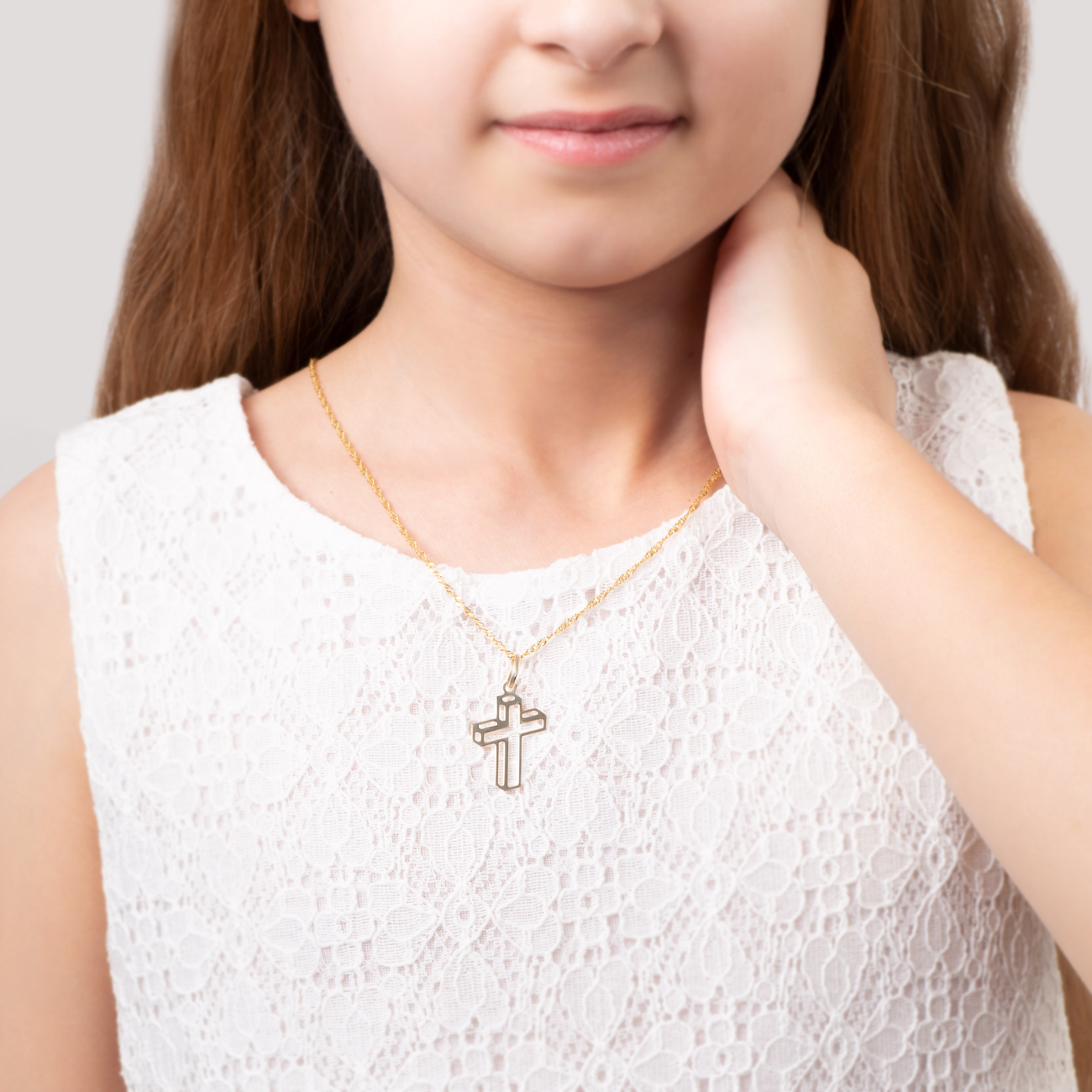 Zawieszka krzyżyk Savicki: złota