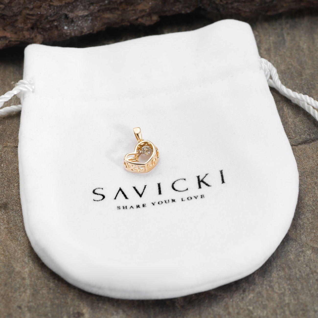 Anhänger Herz Savicki: Gold, Diamant - 5