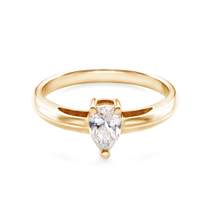 Solitaire Engagement Ring: gold, diamond