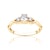 Zásnubný prsteň Classical Inspiration: zlatý, diamanty