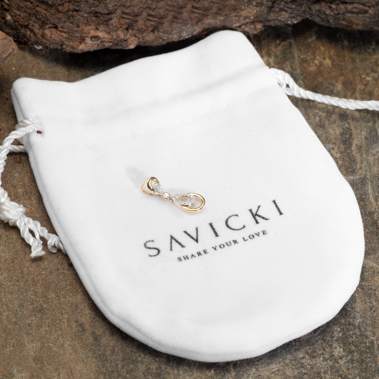 Zawieszka Savicki: złota, diamenty - 4